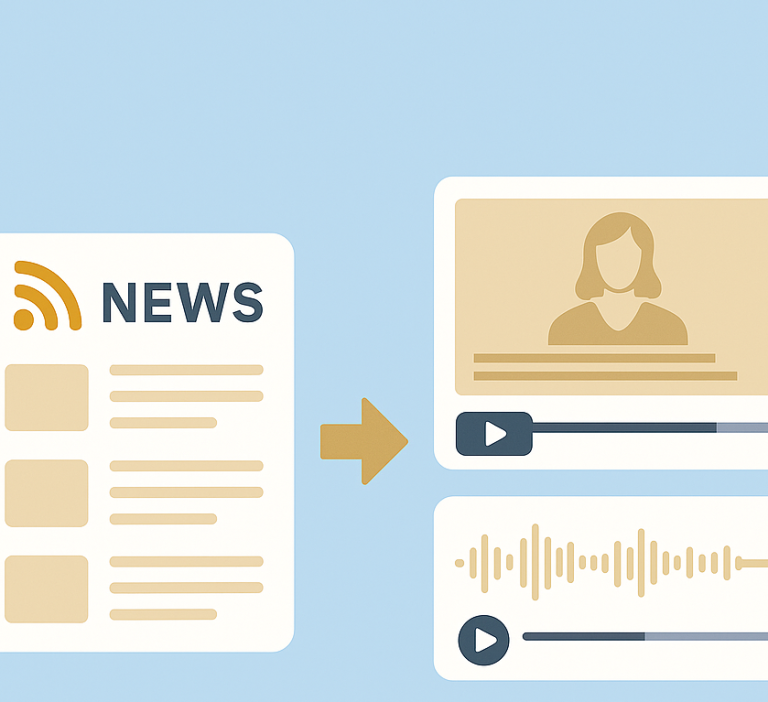 Boletín automático de vídeo y audio
